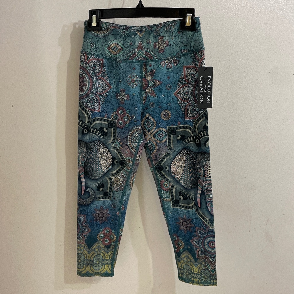 Boho Elephant Print Leggings